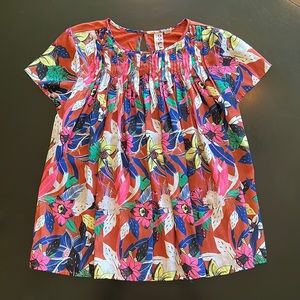 Dolan left coast collection, size XS, light and airy multicolored blouse